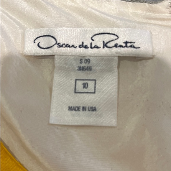 Oscar de la Renta 100% Silk Dress - Sz 10 - Picture 4 of 4